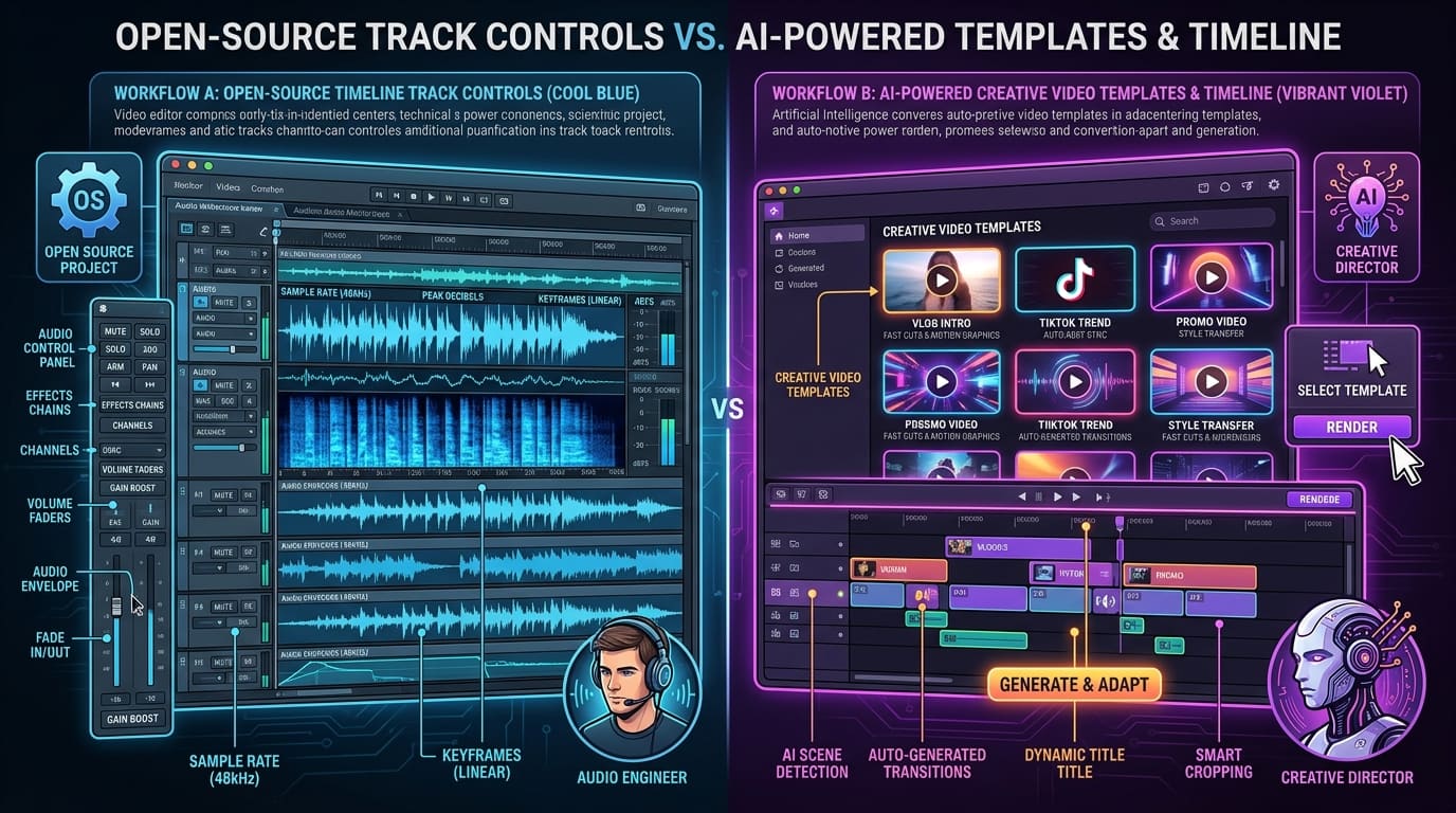 Shotcut Open-Source Non-Linear Editing vs CapCut AI Creative Video Workflow