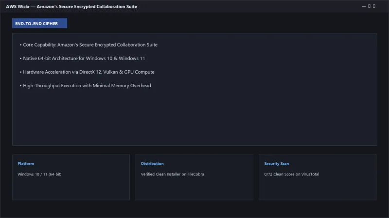 AWS Wickr: 256-bit End-to-End Encrypted Secure Messaging & Calling for Enterprise official screenshot preview 1