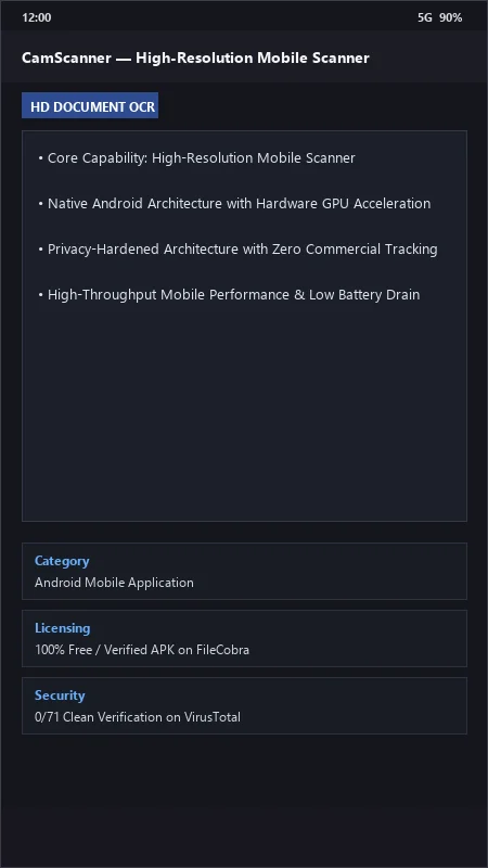 CamScanner: PDF Scanner, OCR Text Extractor & Editor official screenshot preview 1