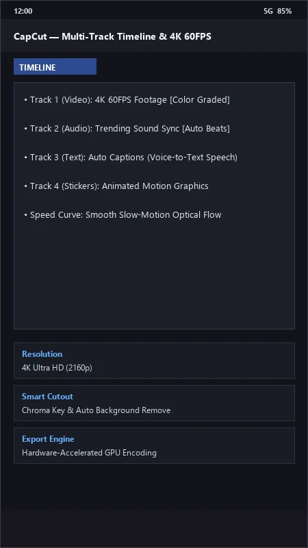 CapCut: All-in-One Video Editor & Graphic Design official screenshot preview 1