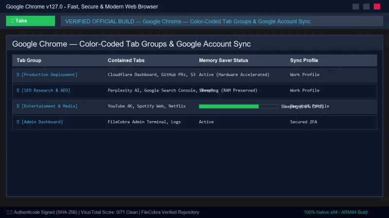 Google Chrome: Fast, Secure & Modern Web Browser official screenshot preview 1