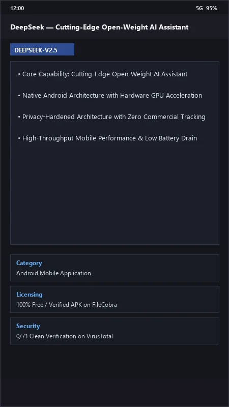 DeepSeek: Open Deep Reasoning & Coding AI Assistant official screenshot preview 1