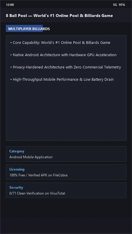 8 Ball Pool: Play 1-on-1 Multiplayer Billiards & Tournaments official screenshot preview 1