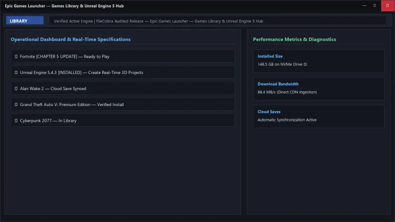 Epic Games Launcher: Free Weekly Games & Unreal Engine Store official screenshot preview 1