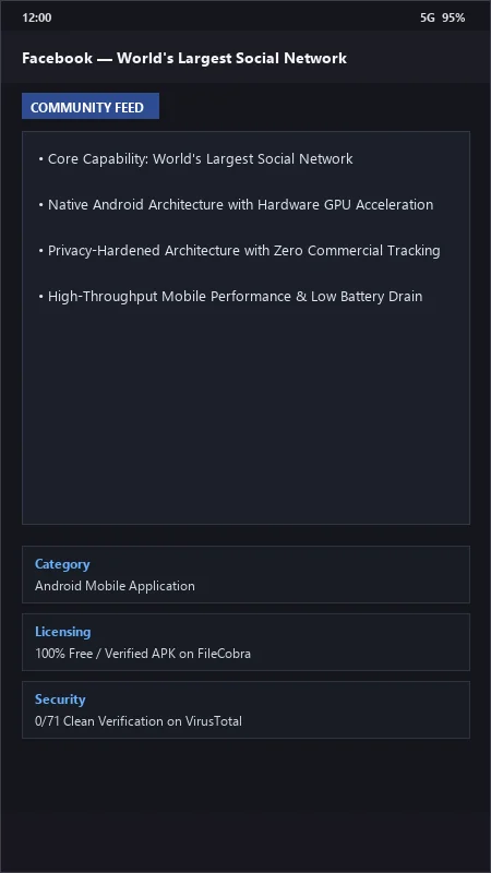 Facebook: Social Network, Groups, Marketplace & Watch official screenshot preview 1