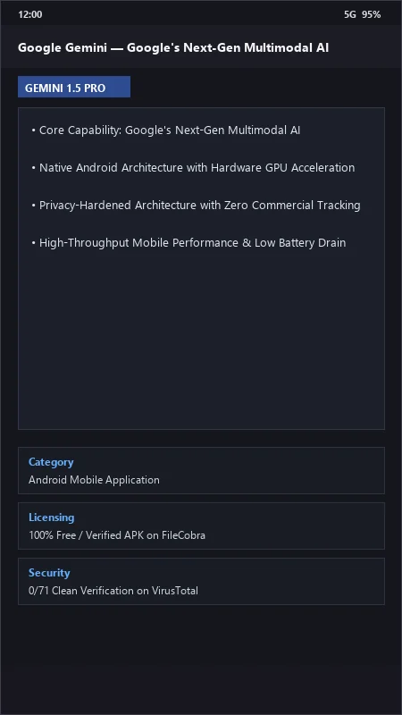 Google Gemini: AI Assistant with Multimodal Reasoning official screenshot preview 1