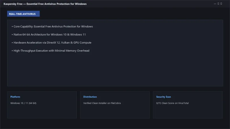 Kaspersky Free: Top-Rated Antivirus, Ransomware Protection & Malware Scanner official screenshot preview 1