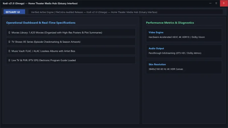 Kodi: Award-Winning 4K Home Theater & Media Center Hub official screenshot preview 1