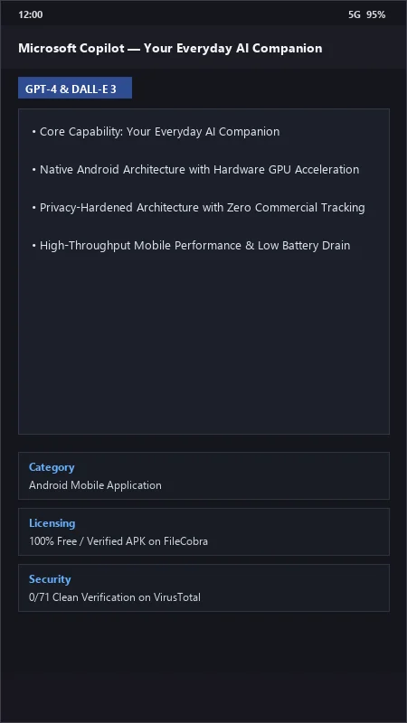 Microsoft Copilot: Your Everyday AI Companion & GPT-4 official screenshot preview 1