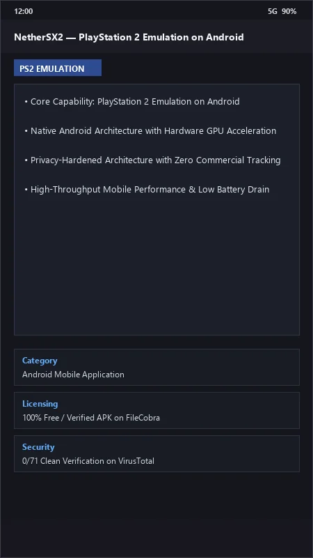 NetherSX2: PlayStation 2 (PS2) Emulator for Android official screenshot preview 1