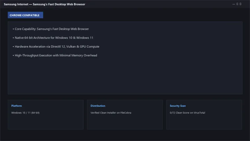 Samsung Internet: Private & Smart Chromium Web Browser official screenshot preview 1
