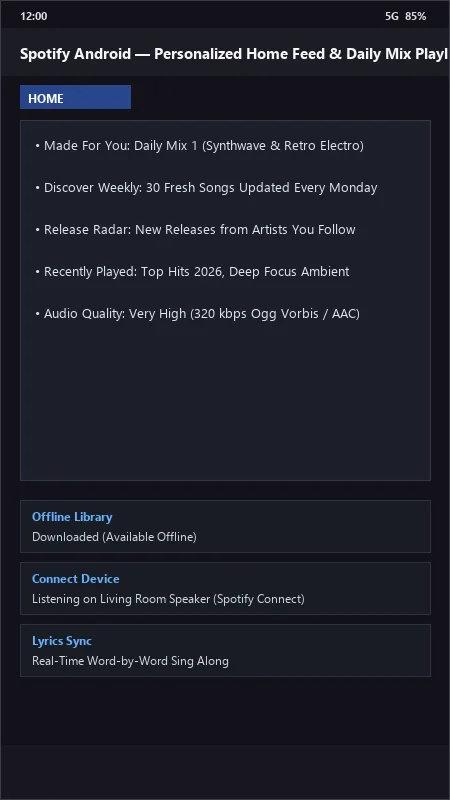 Spotify: Music and Podcasts Official Player official screenshot preview 1