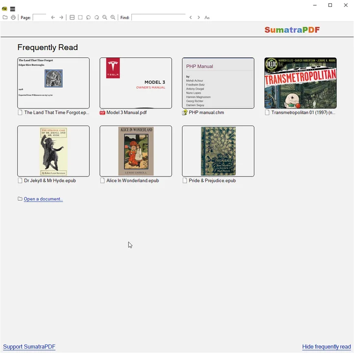 SumatraPDF: Lightning-Fast PDF, eBook & Comic Reader official screenshot preview 1