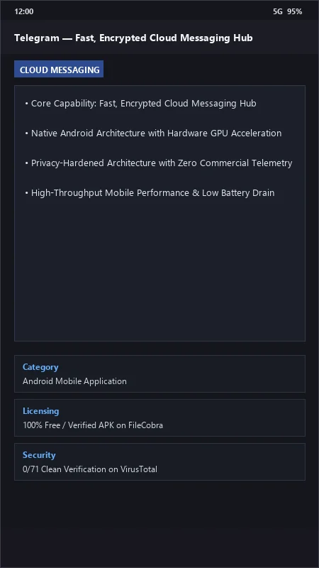 Telegram: Fast, Secure, Cloud-Based Messaging & Channels official screenshot preview 1
