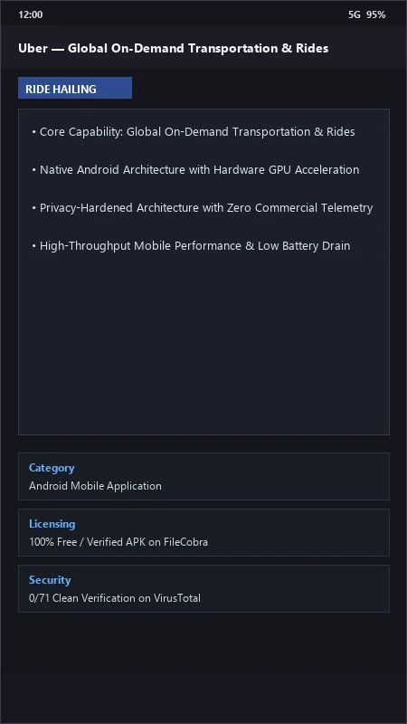 Uber: Request Rides, Reserve Trips & City Transit Navigation official screenshot preview 1