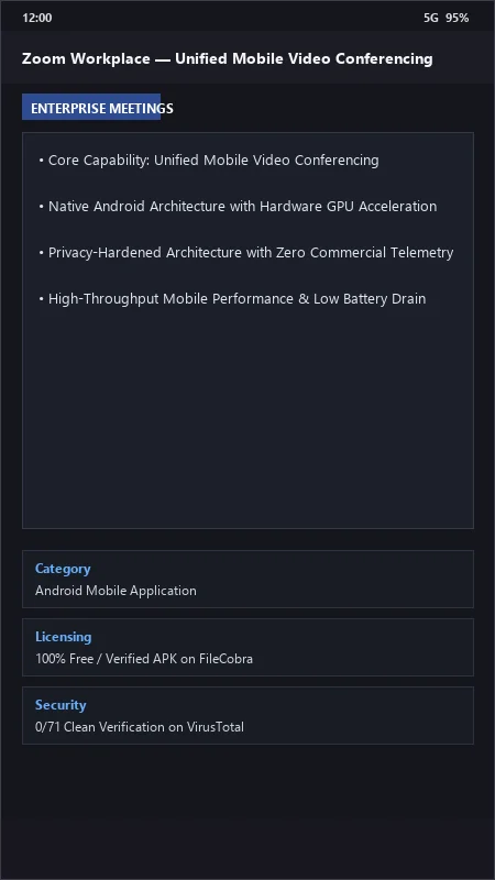 Zoom Workplace: HD Video Meetings, Team Chat & Whiteboard official screenshot preview 1